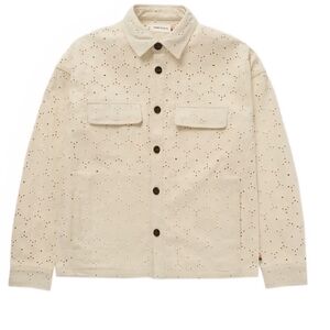 Honor The Gift Legacy Eyelet Beige Shirt Jacket Mens M‎ or Womens L NEW